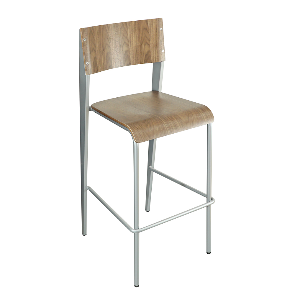 walnut bar chair